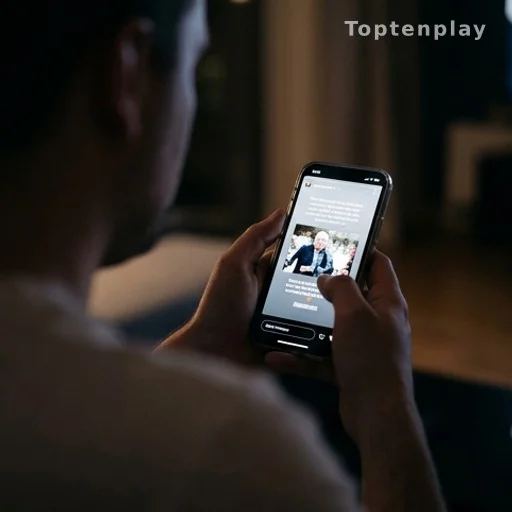 Téléphone affichant un message d'hommage sur une story Instagram