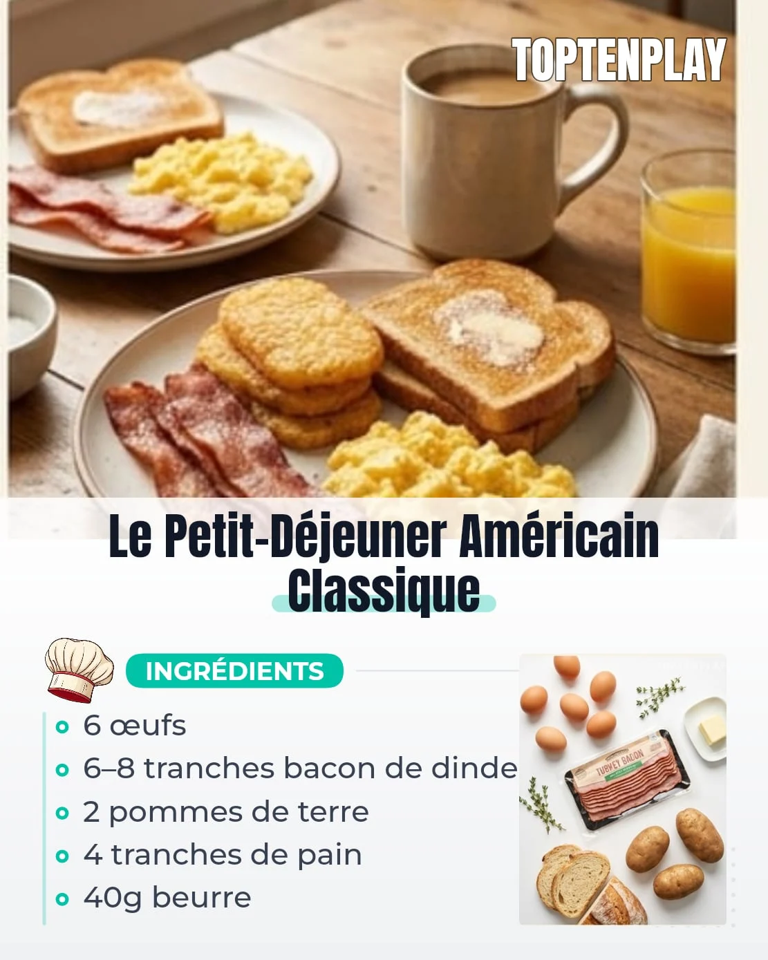 Le Petit-Déjeuner Américain Classique