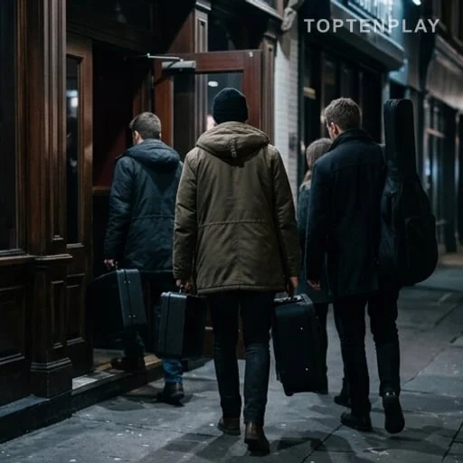 Sortie nocturne après une soirée de tournée