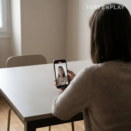Femme filmant une prise de parole sur smartphone
