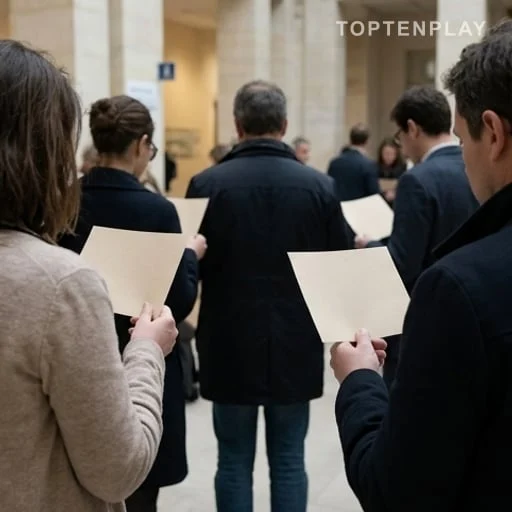Soutien anonyme lors d’un rassemblement en justice