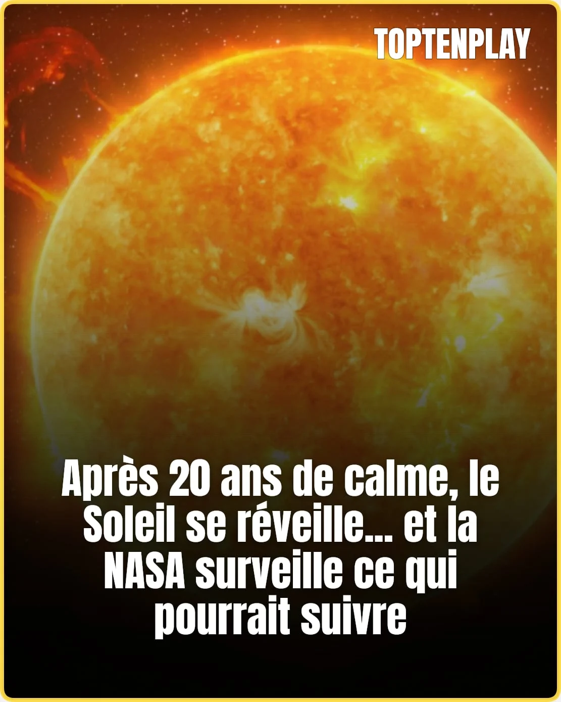 Le Soleil se réveille après 20 ans de calme relatif