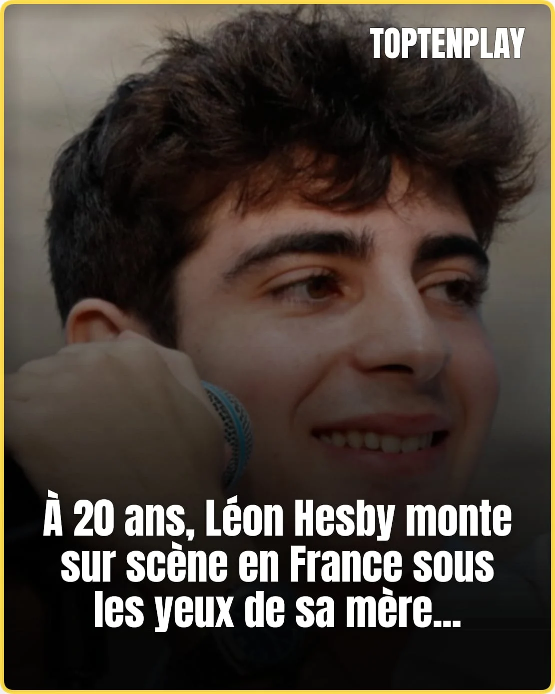 Léon Hesby chante en France, sous les yeux de sa mère