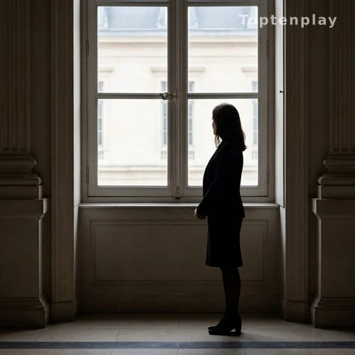 Silhouette d'une femme de dos dans un couloir, illustration de l'impact moral de la campagne de désinformation
