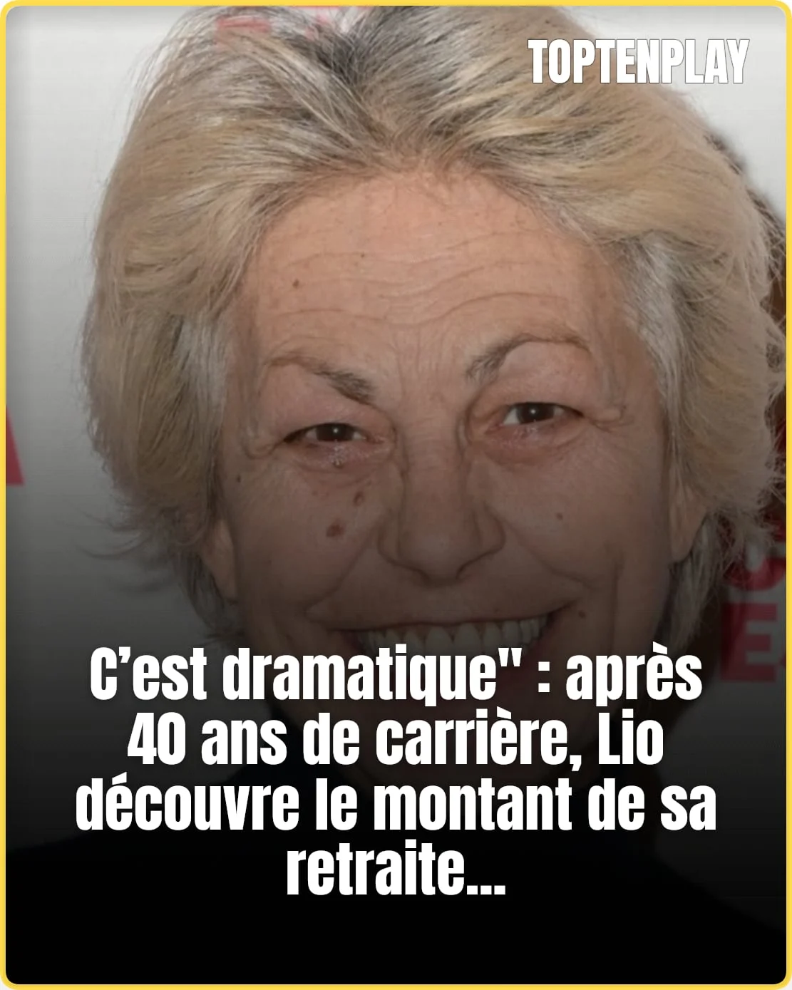 Lio dit ne pas pouvoir partir avec 980 euros de retraite