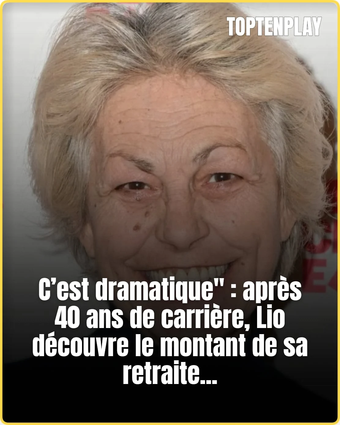 Lio révèle une retraite à 980 euros après 40 ans de carrière