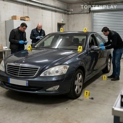 Voiture expertisée dans une procédure de justice