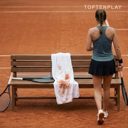 Joueuse anonyme sur terre battue à Roland-Garros
