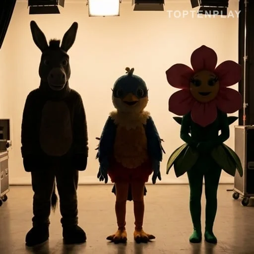 Trois finalistes masqués en coulisses télévisées