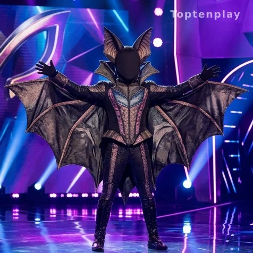 Costume de Chauve-Souris sur le plateau de Mask Singer sur TF1