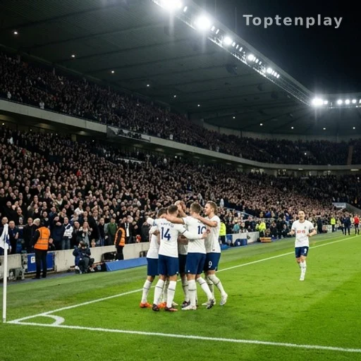 Joueurs de football célébrant un but lors d'un match de Coupe du monde 2026