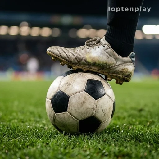 Chaussure de football sur un ballon, symbole des records de buteur en équipe de France