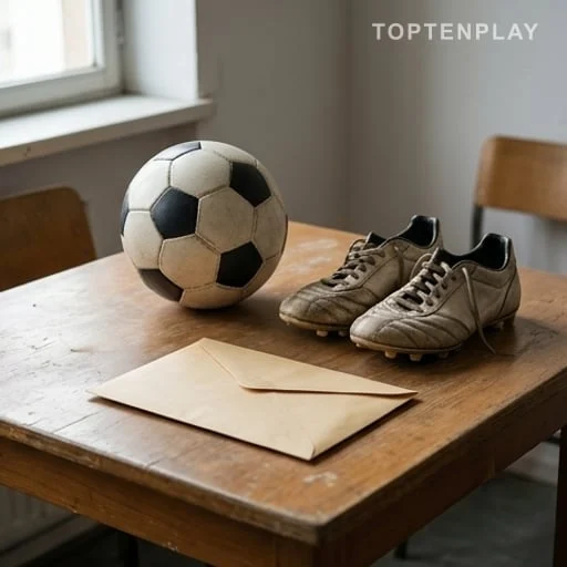 Ballon et enveloppe symbolisant un don sportif