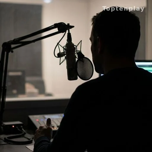 Champion de boxe témoignant dans un studio radio après un drame familial