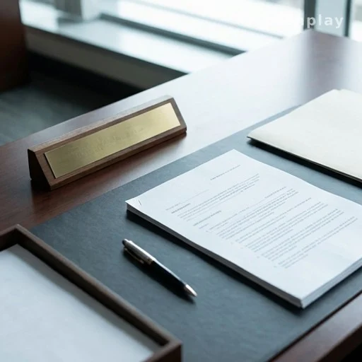 Bureau de juge avec documents judiciaires, mise en examen et contrôle judiciaire