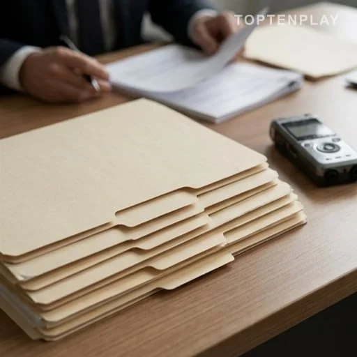 Dossiers de justice anonymes liés à cinq suspects