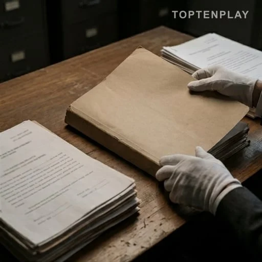 Dossier d’archive judiciaire manipulé par des mains anonymes