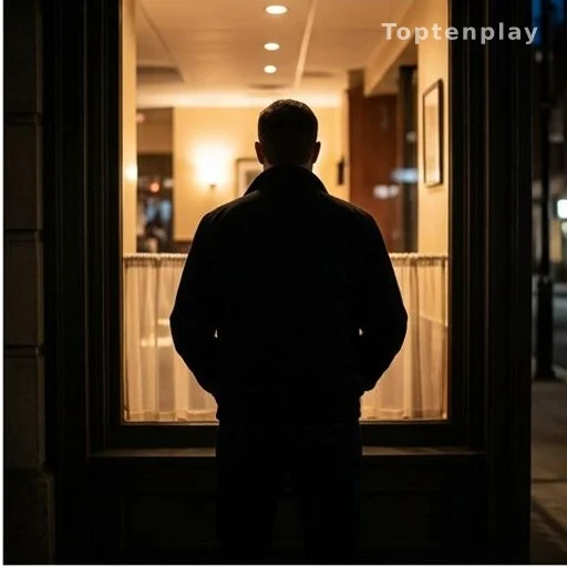 Silhouette d'homme devant vitrine de restaurant, témoignage discrimination raciste