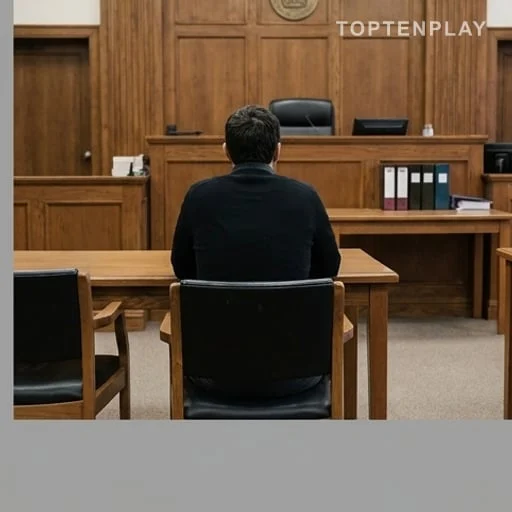 Prévenue de dos devant le tribunal de justice
