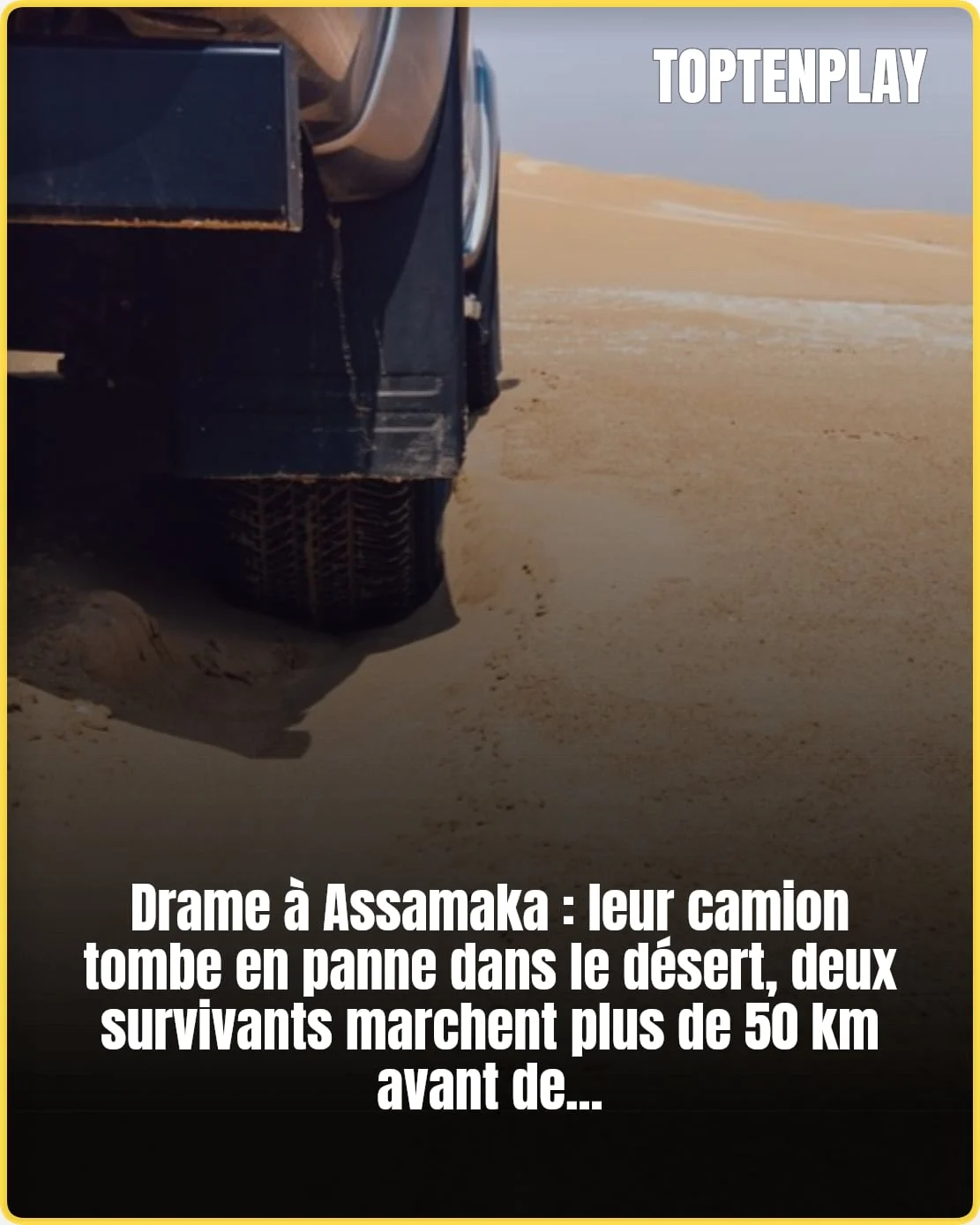 Niger : 49 morts de soif après une panne en plein désert