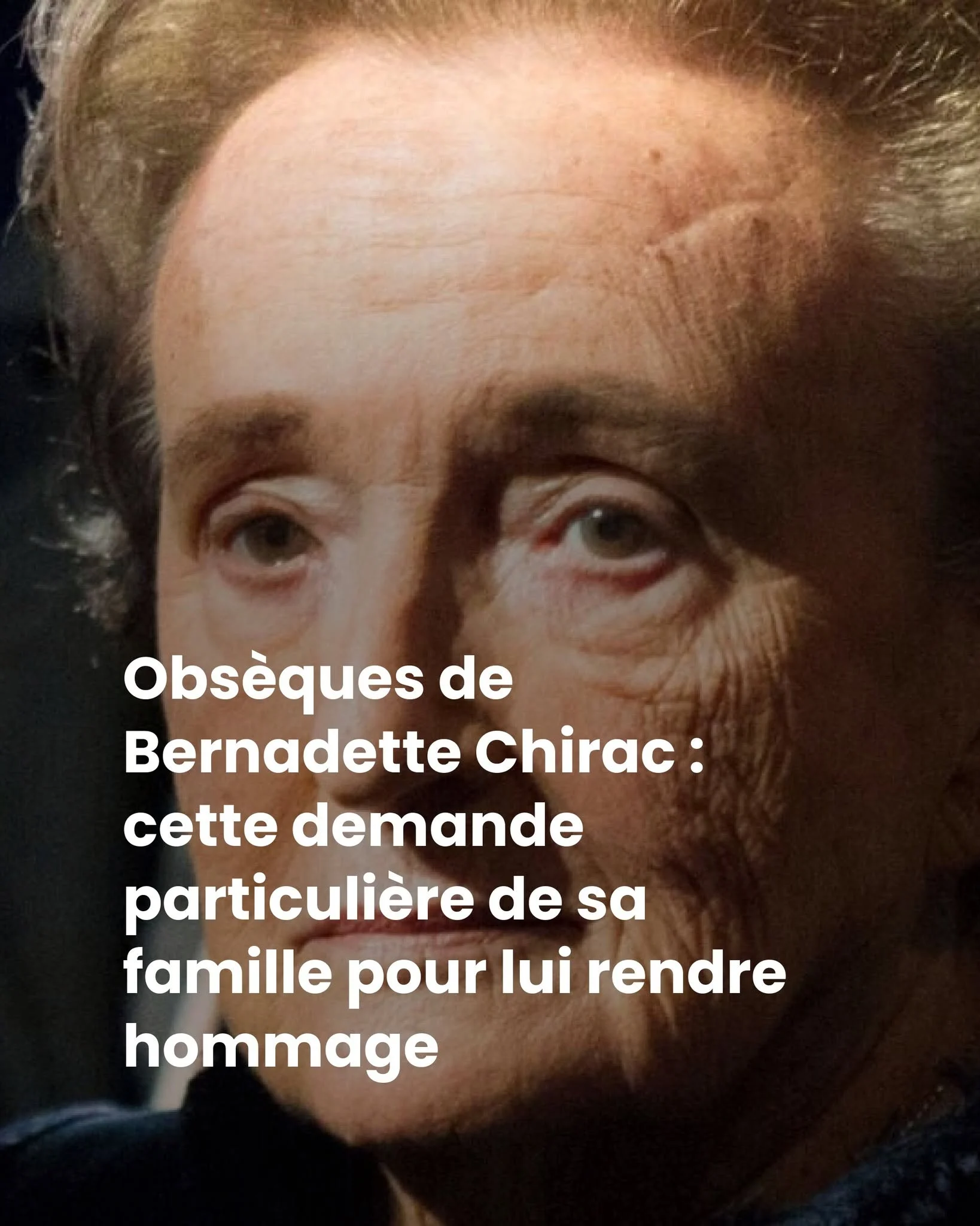 Obsèques de Bernadette Chirac : pas de fleurs, des dons