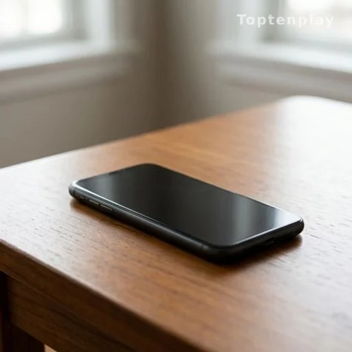 Téléphone retourné sur une table, symbole d'absence de réaction publique