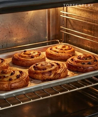 Bake at the right heat for a clean puff pastry