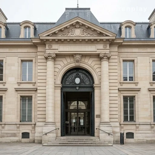 Façade d'un palais de justice français, procédure judiciaire plainte
