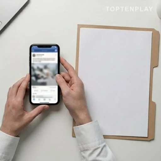 Téléphone et dossier de plainte sans texte lisible