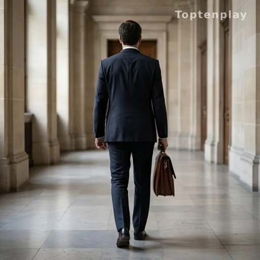 Avocat de la défense dans un couloir de tribunal, présomption d'innocence