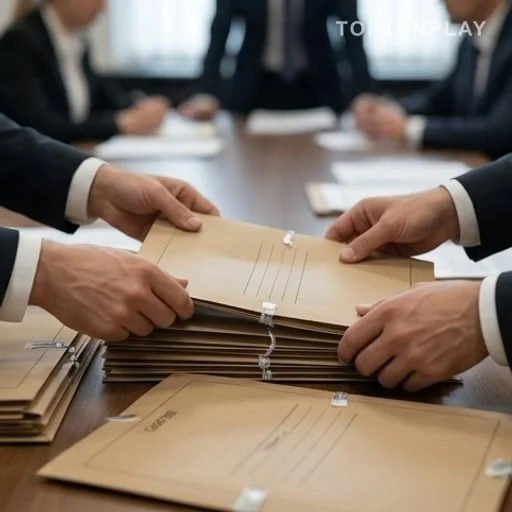 Dossiers judiciaires examinés par des enquêteurs