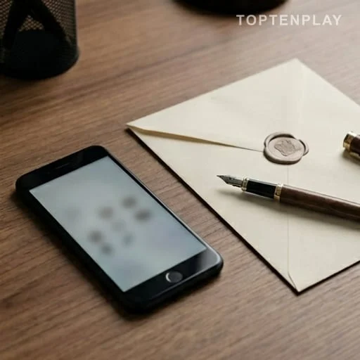 Téléphone et enveloppe liés à une plainte judiciaire
