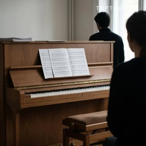 Pièce avec piano évoquant un rendez-vous musical