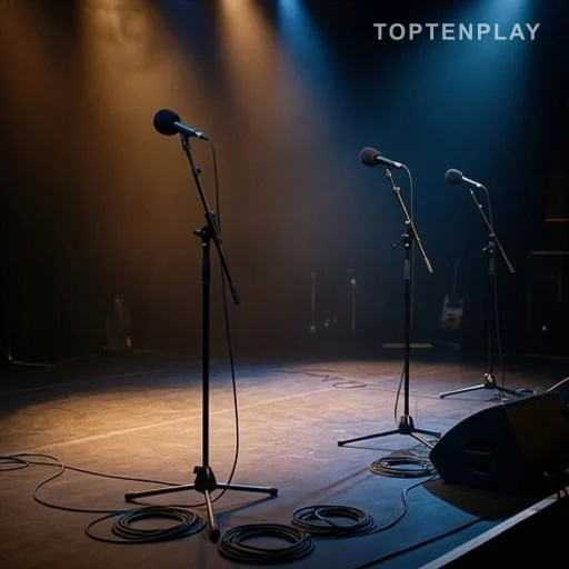 Scène de concert vide après des accusations judiciaires