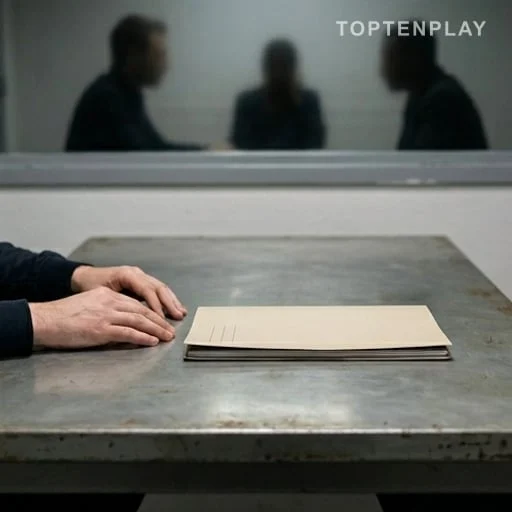 Dossier de justice posé en salle d’audition