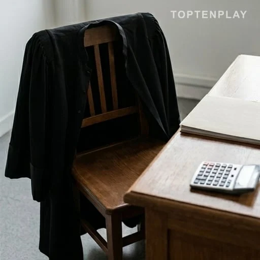 Robe d’avocat pénaliste et dossier sur un bureau