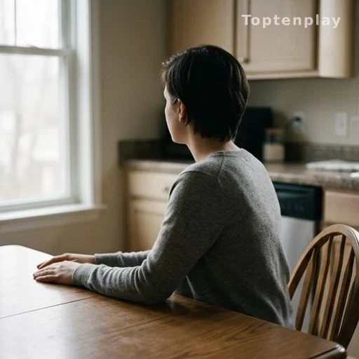 Jeune adulte seul à une table, illustrant l'impact de l'absence paternelle sur la santé mentale