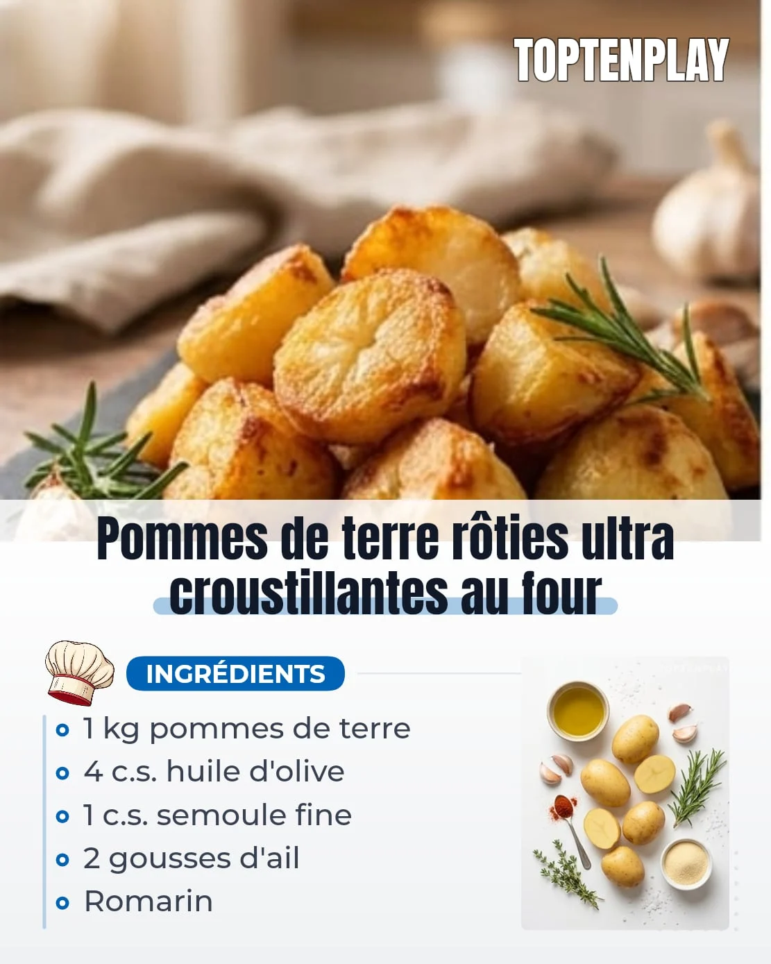 Pommes de terre rôties ultra croustillantes au four