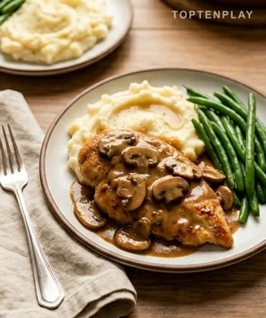 Pollo alla Marsala senza alcol