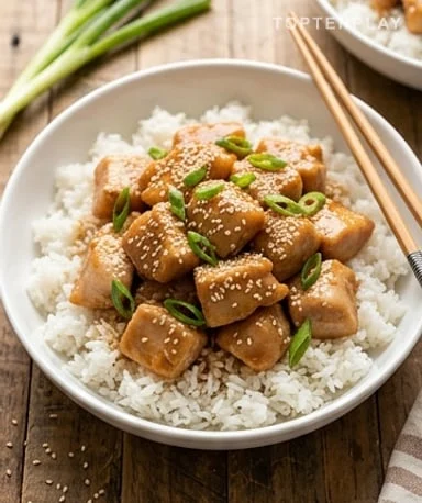 Poulet Sésame Mijoté au Miel et à l'Ail