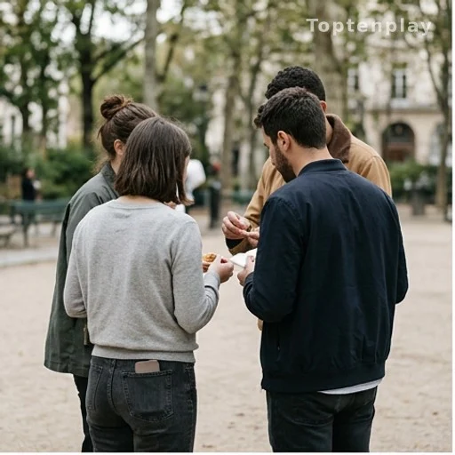 Groupe de personnes partageant ensemble, illustrant la contagion des actions prosociales
