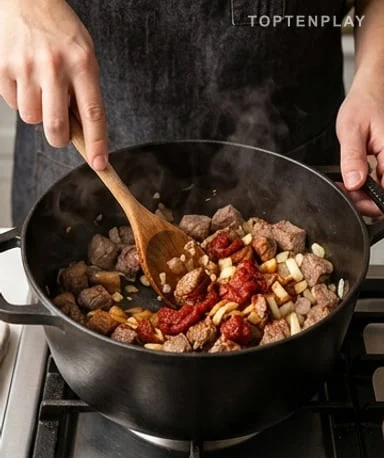 Prenez le temps de bien saisir la viande