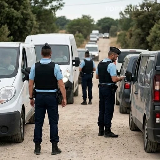 Contrôle de sécurité des véhicules sortants