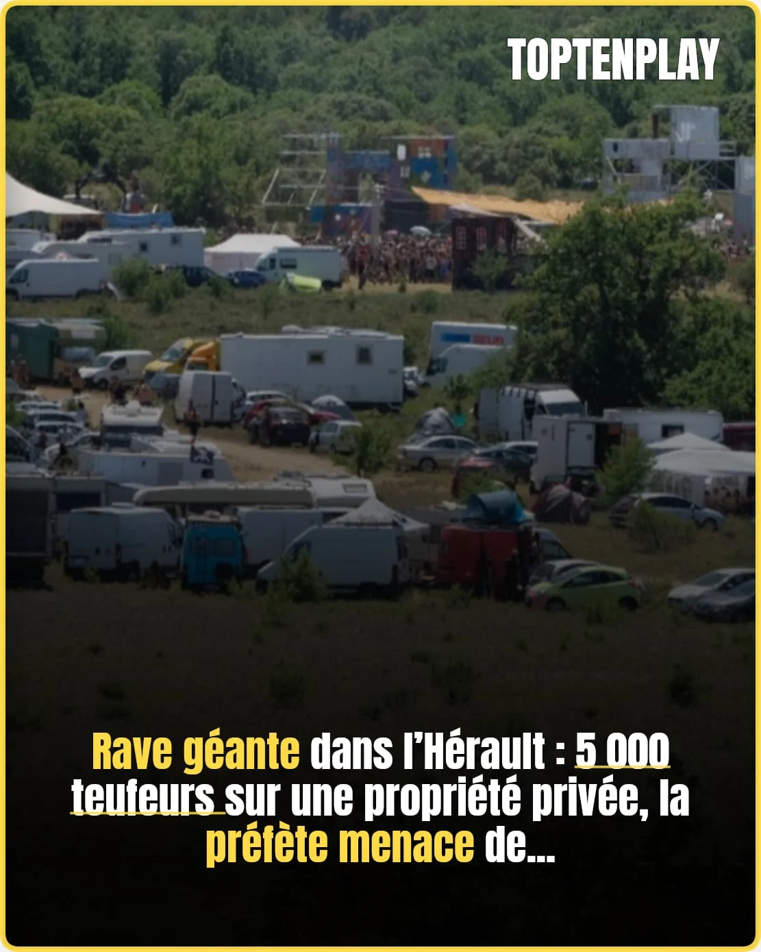 Rave illégale dans l’Hérault : la préfète envisage d’intervenir
