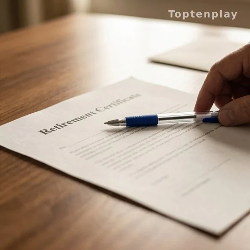 Document de départ à la retraite anticipée avec stylo, trimestres de cotisation
