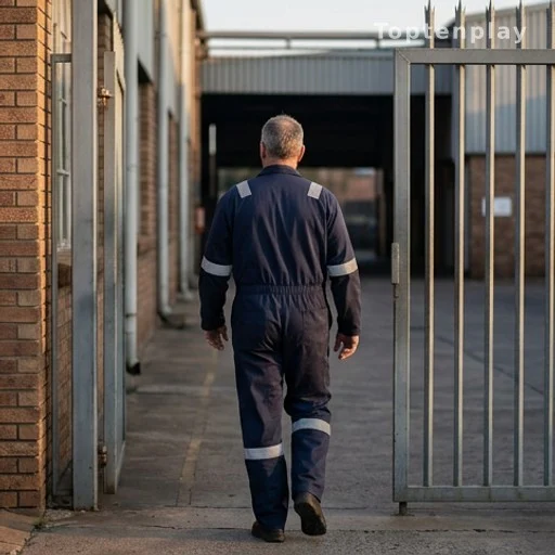 Travailleur en fin de carrière longue quittant son lieu de travail, réforme retraite