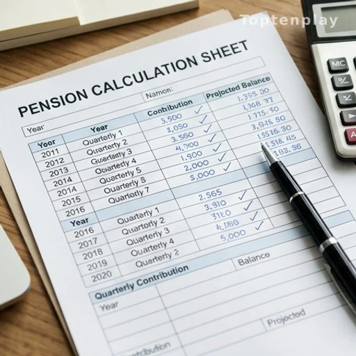 Fiche de calcul des trimestres cotisés pour la retraite
