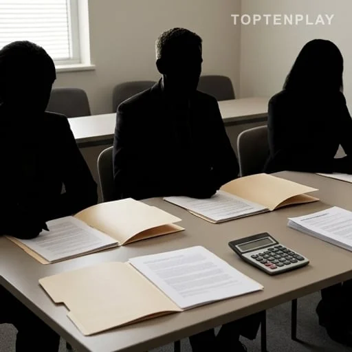 Audience de justice administrative avec dossier de remboursement