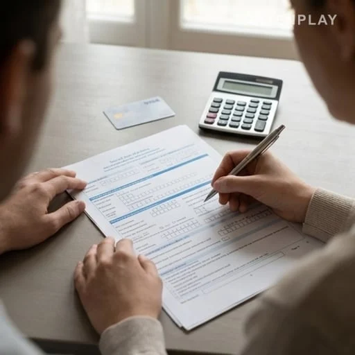 Déclaration RSA avec calculatrice et documents