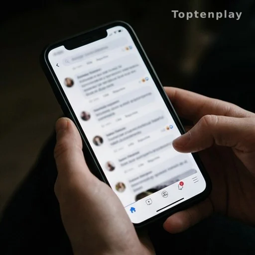 Téléphone affichant des messages de cyberharcèlement sur les réseaux sociaux